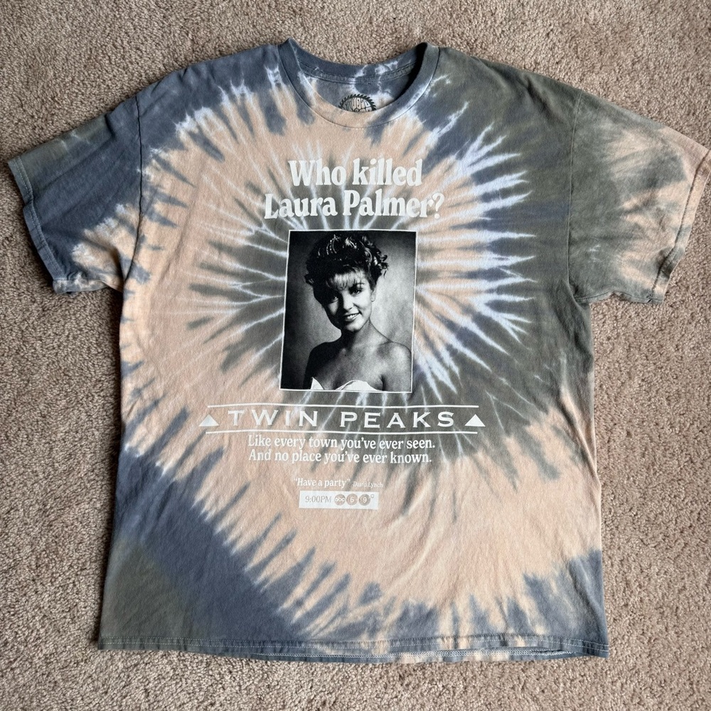 Tie-Dye Twin Peaks Laura Palmer Studiohouse Designs Tee
